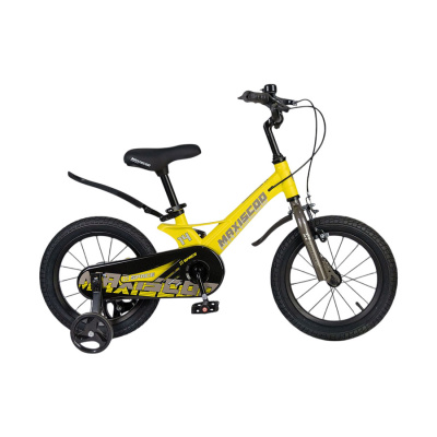 Велосипед детский Maxiscoo Space Стандарт Плюс 14 MSC-S1441 жёлтый матовый 01